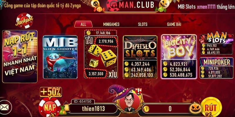 Hướng dẫn cách chơi nổ hũ Manclub hiệu quả